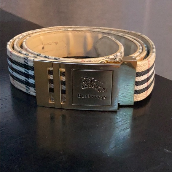 Plaid Burberry Belt - Picture 1 of 2